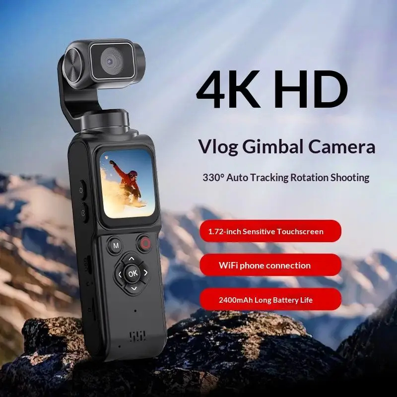 Handheld Stabilizer Gimbal - NEW 4K Pocket Gimbal Camera Handheld