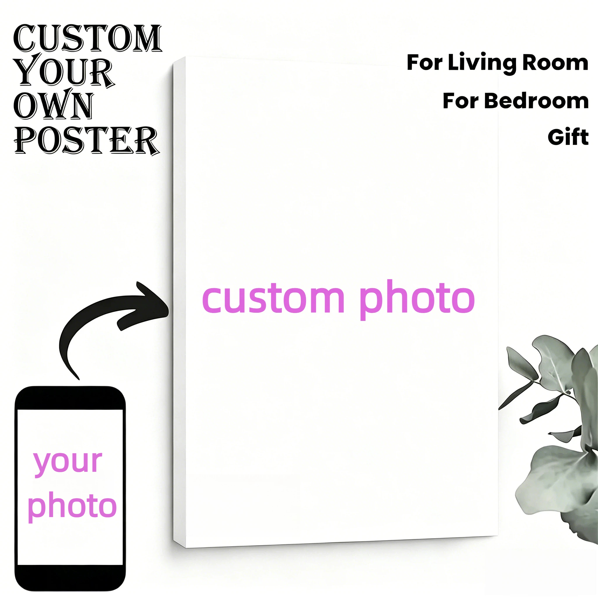 Photography Poster - Custom Personal Photo Canvas Wall Art,