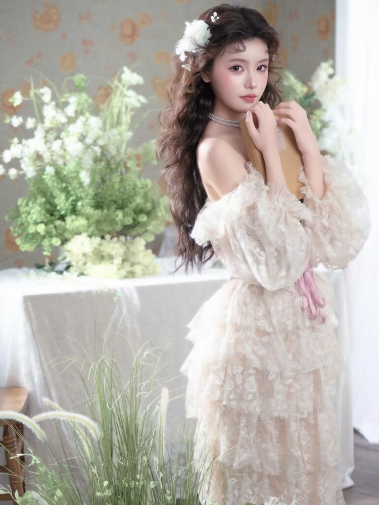 Photography Studio - White Lace Dress Photography Studio New