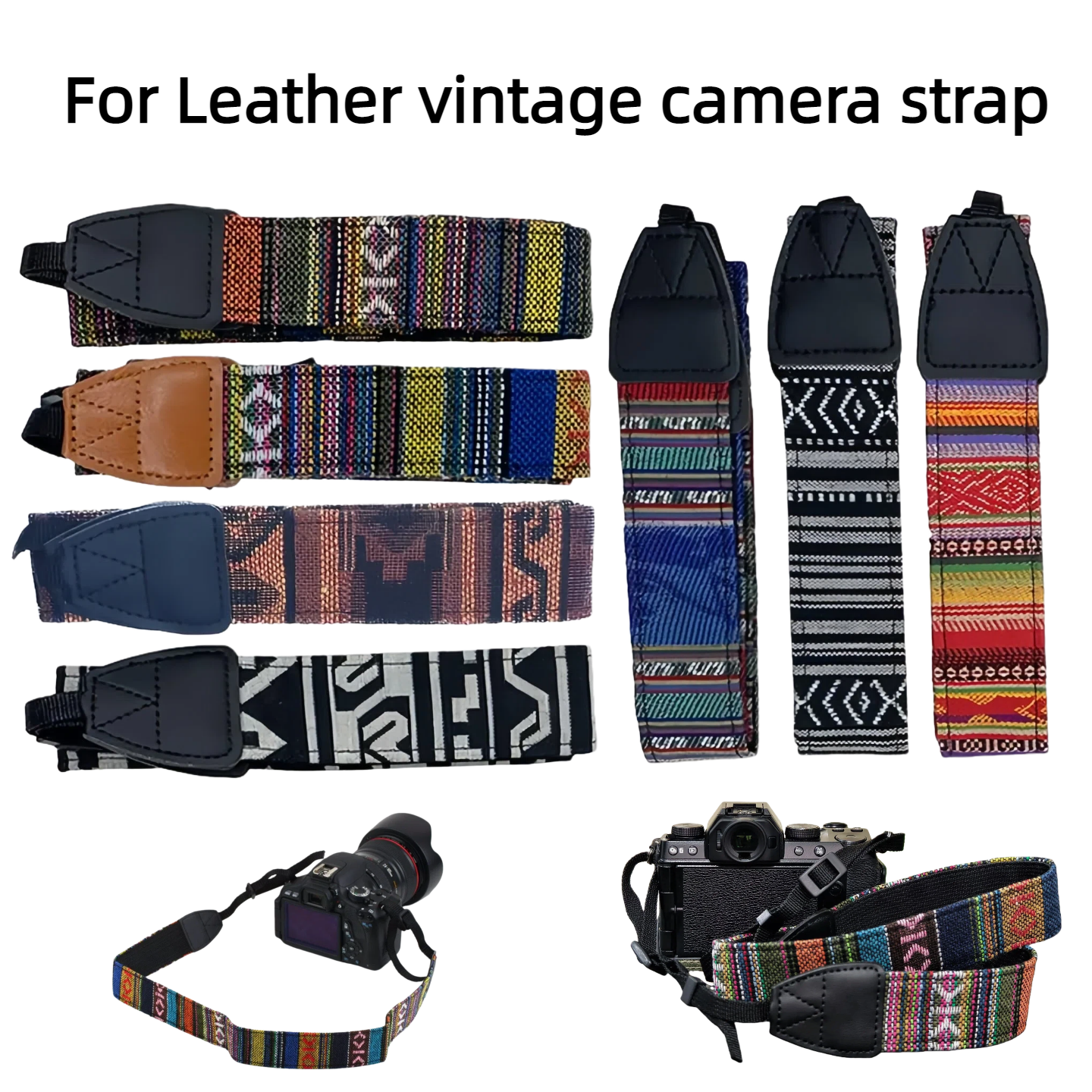 Camera Strap Leather - Adjustable Camera Strap Belt PU Leather