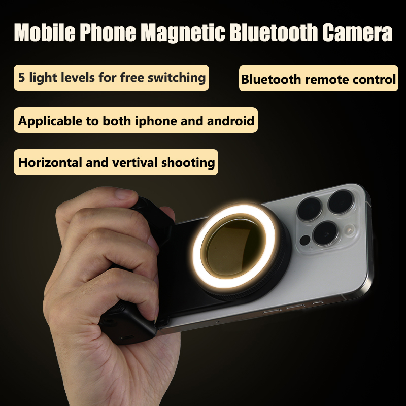 Photography With Iphone 15 - Magnetic Bluetooth-Compatible Shutter Camera Photo Stabilizer