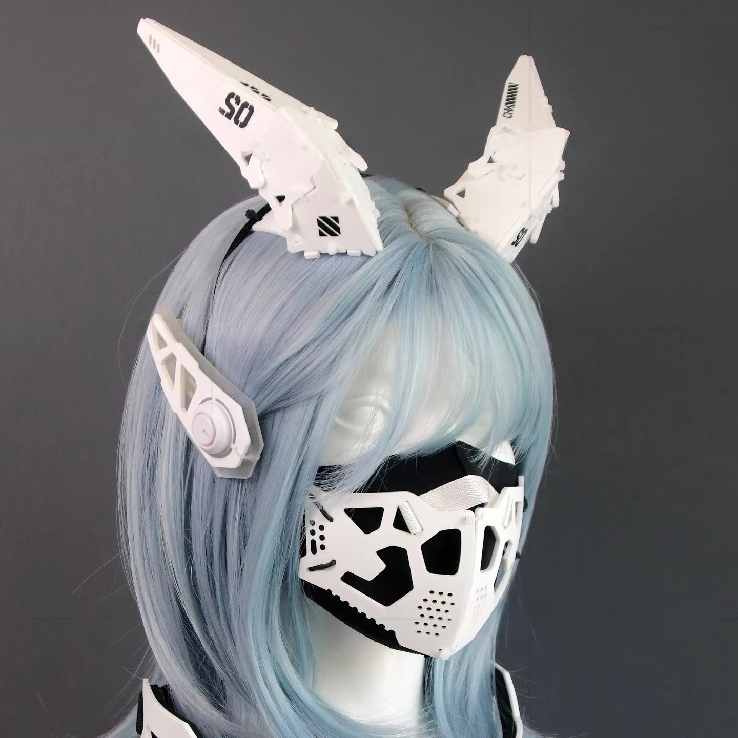 Photography Game - Sci-fi Sense Punk Headdress Mask Mechanical