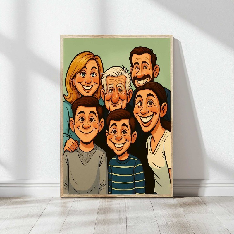 Custom Family Cartoon Poster F – Photography Poster Bewertung und Preis