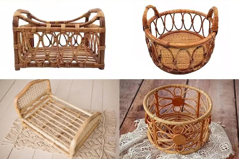 Vintage Handmade Rattan Chair, – Photography Newborn Bewertung und Preis