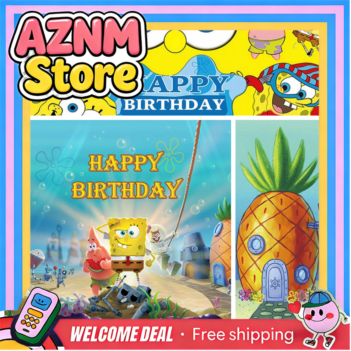 1pc SpongeBob SquarePants Canv – Photography Studio Bewertung und Preis