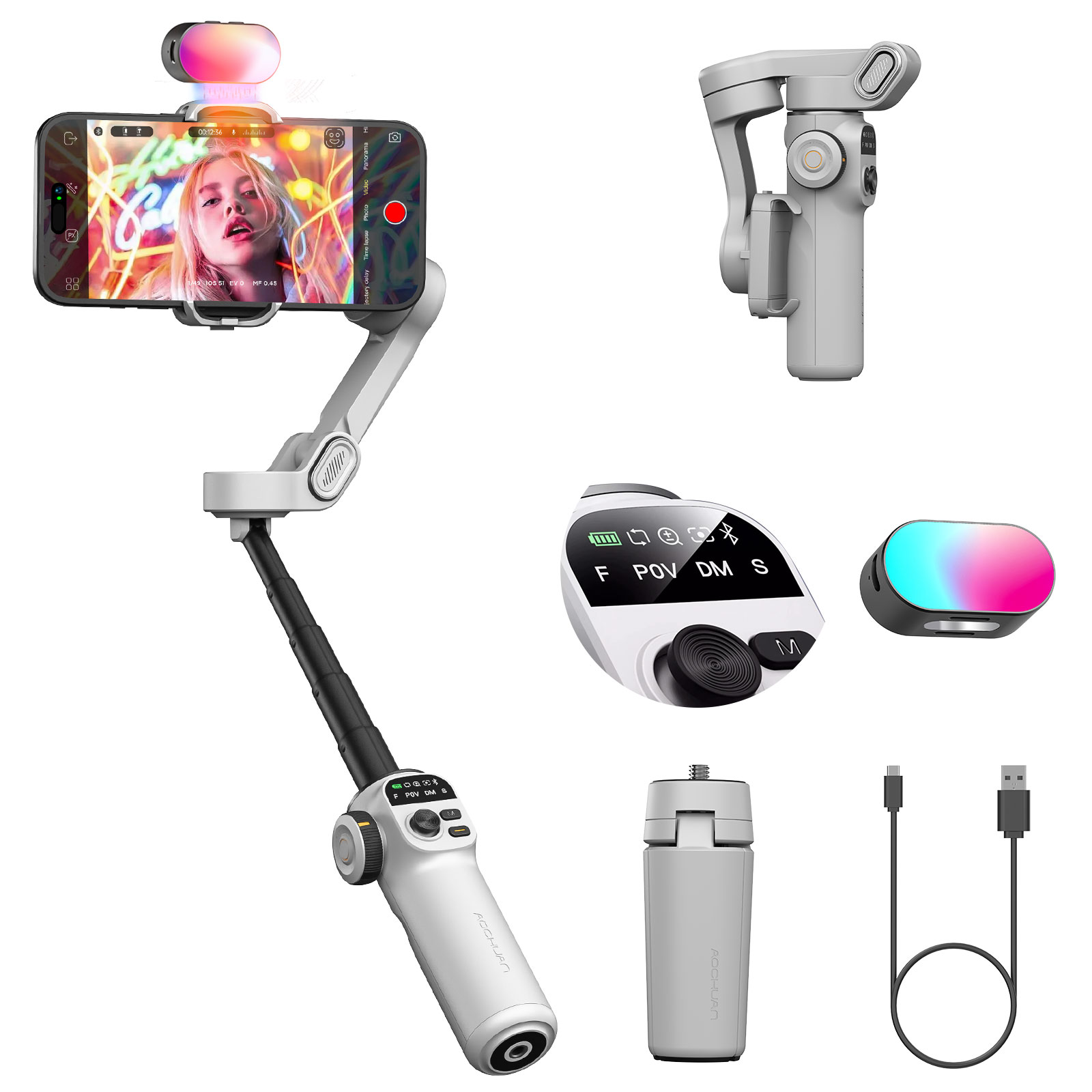 Aochuan Smart X2 Kit White 3 A – Handheld Stabilizer Gimbal Bewertung und Preis