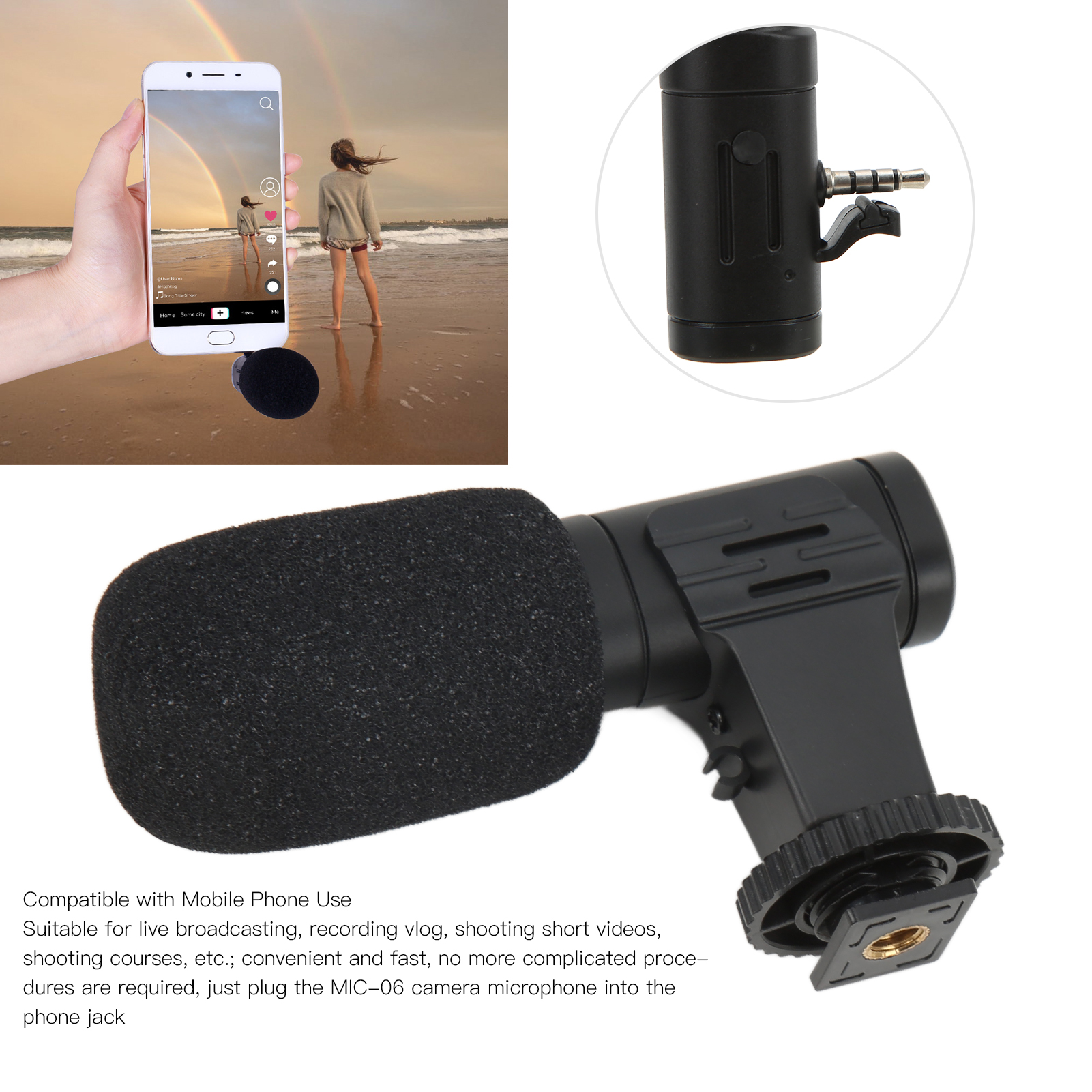 3.5mm Mini Microphone Video Re – Photography With Mobile Bewertung und Preis